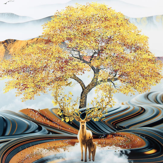 Keskor Painting Wooden 120x60cm