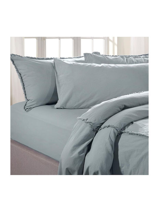 Charisma Set Huse Pentru Pilote 230x250cm Superdublu Cu 2 Fețe De Pernă Mint Albastru
