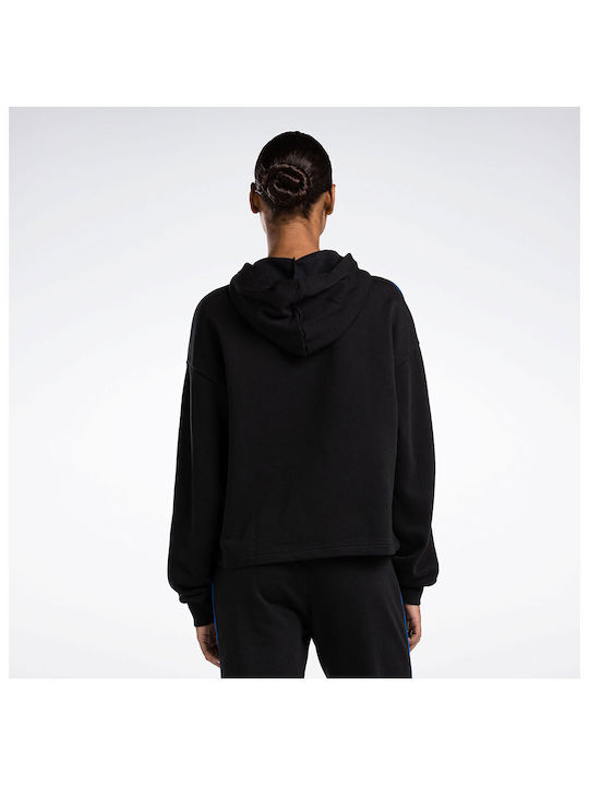 Reebok Identity Women's Hooded Fleece Sweatshirt Black