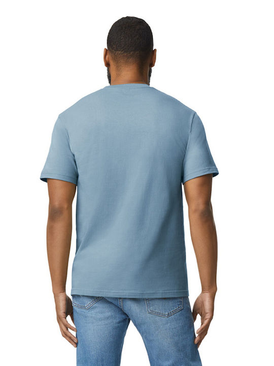 Gildan Men's Short Sleeve Promotional T-Shirt Stone Blue