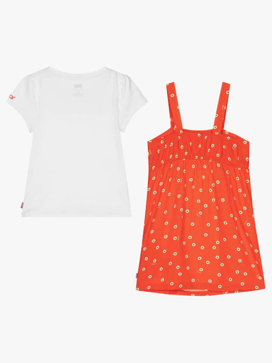 Levi's Set Rochie pentru Copii cu Bluză orange