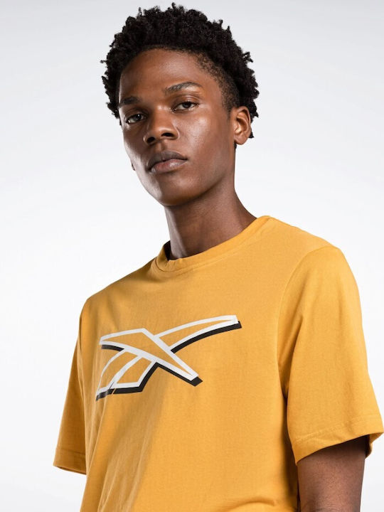 Reebok T-shirt Bărbătesc cu Mânecă Scurtă Yellow