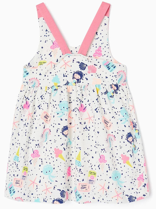 Children's Dress Sleeveless Set with Accessories White