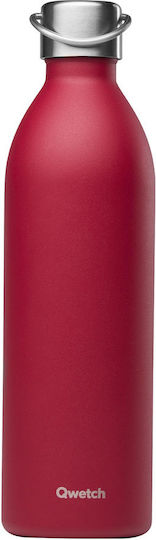 Qwetch Sticlă pentru Copii Thermos Oțel Inoxidabil Cu Filet Cu Capac Antivărsare Culoare Roșu 600ml