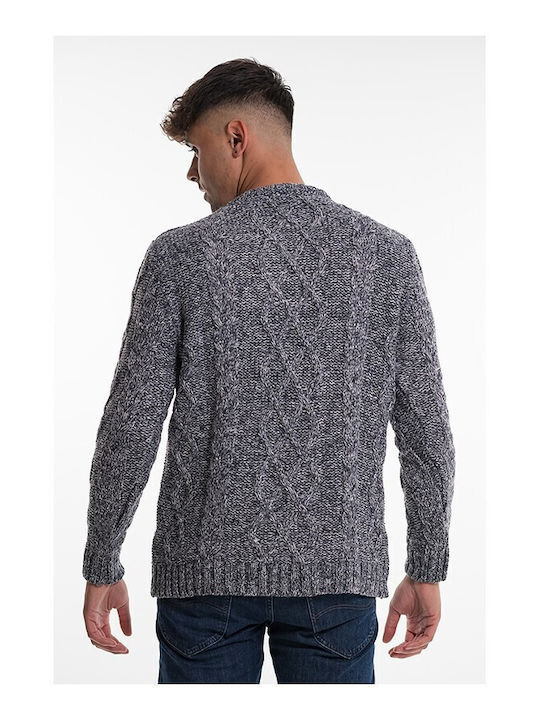 Bellissimo Men's Long Sleeve Sweater Gray