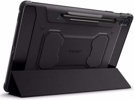 Spigen Rugged Armor Pro Klappdeckel Robust Schware (Galaxy Tab S9 FE+) ACS06856