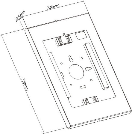 Brateck PAD34-01 Tablet Stand Wall Until 11" White
