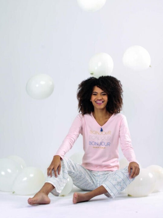 Naf Naf Winter Women's Pyjama Set Pink