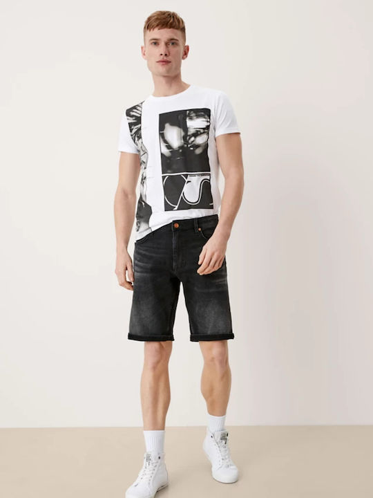 S.Oliver Herrenshorts Jeans Schwarz