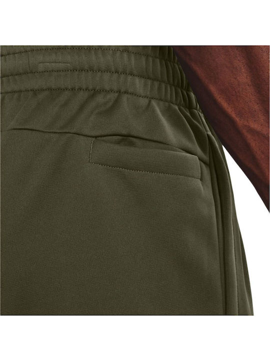 Sweatpants Glossy with Elastic Khaki
