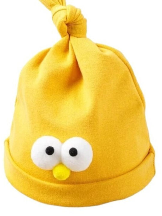 TakTakBaby Kids Beanie with Scarf Knitted Yellow