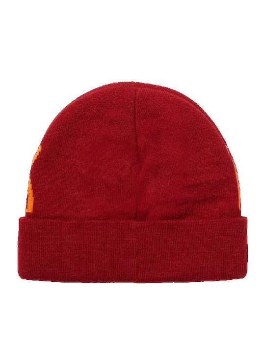 Beanie Unisex Σκούφος Πλεκτός σε Κόκκινο χρώμα