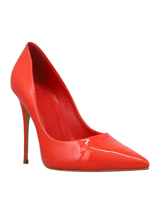 Leder Pumps Rot