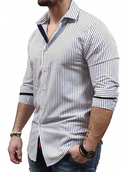 Vittorio Artist Риза Slim Fit Синя