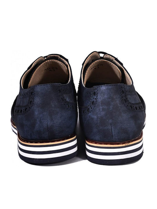 Pantofi Oxford Barbati Albastru