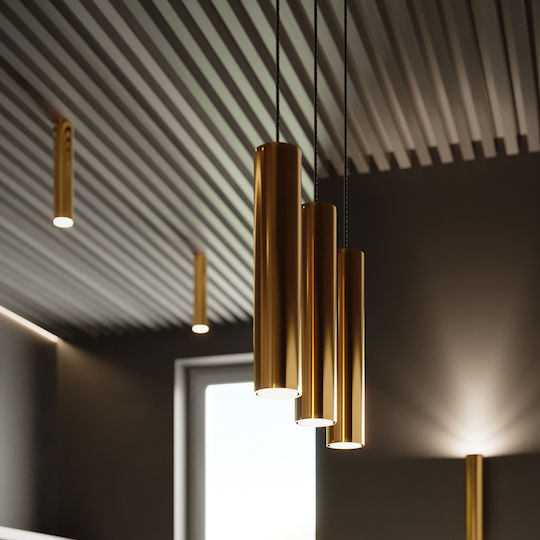 Sollux Single Spot with Socket GU10 in Gold Color
