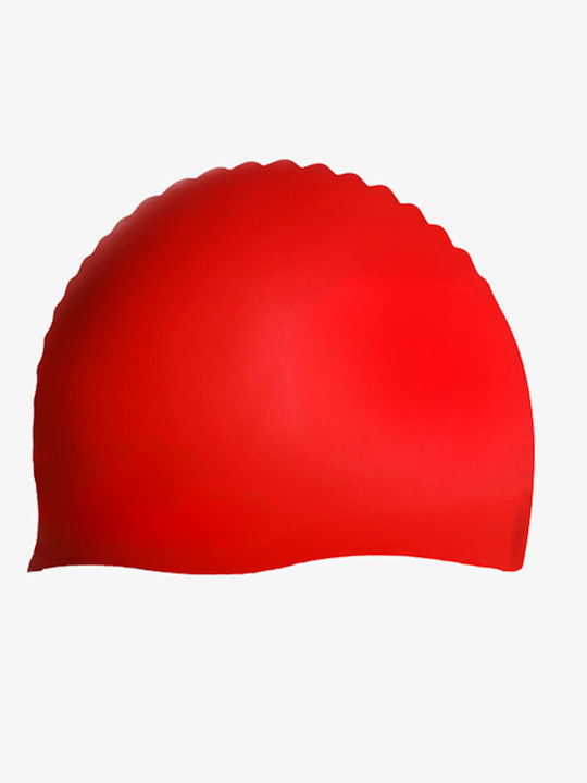 Aquarapid Silicone Adults Swimming Cap Red