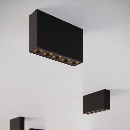 Sollux Μονό LED Φυσικό Λευκό Σποτ σε Μαύρο Χρώμα