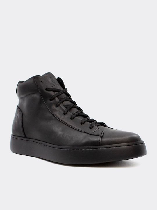 Leather Black Men's Boots