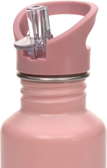 Laessig Adventure Kids Water Bottle Stainless Steel Pink 500ml