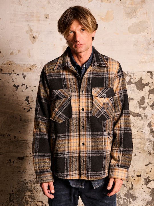 Staff Herrenhemd Overshirt Langärmelig Plaid