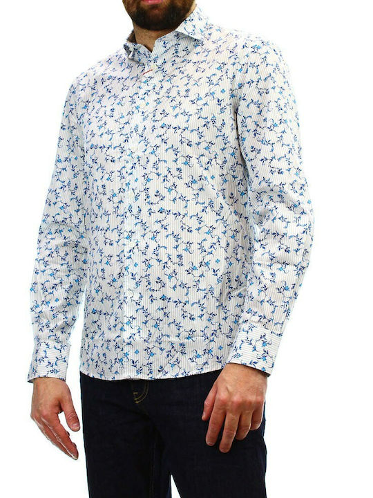 Celio Men's Shirt Long Sleeve Blue