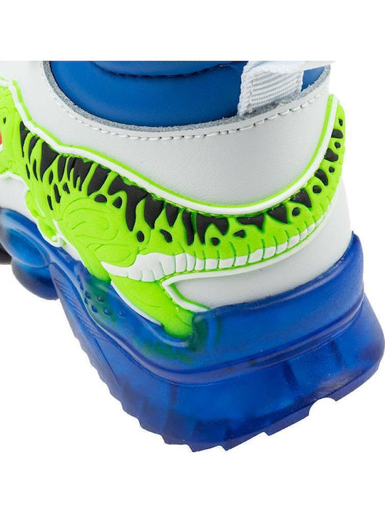 T-Rex Încălțăminte sport Inalta pentru copii cu scai și lumini Multicolor