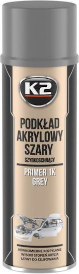 K2 Σπρέι Αστάρι Primer 1K Ακρυλικό Γκρι 500ml
