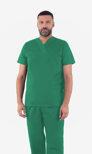 Axon Care Unisex Ιατρική Μπλούζα Πράσινη