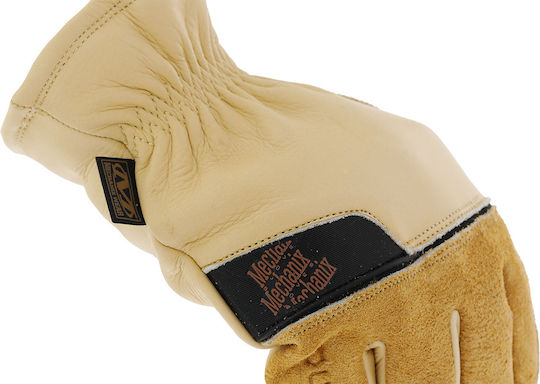 Mechanix Wear Γάντια Εργασίας Οδηγού Καφέ Δερμάτινα