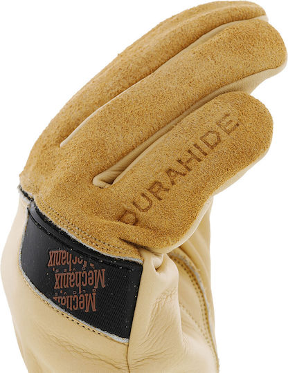 Mechanix Wear Γάντια Εργασίας Οδηγού Καφέ Δερμάτινα
