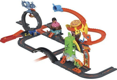 Hot Wheels City - Downtown Garage Ice Cream Swirl 1:64 for Ages 8+