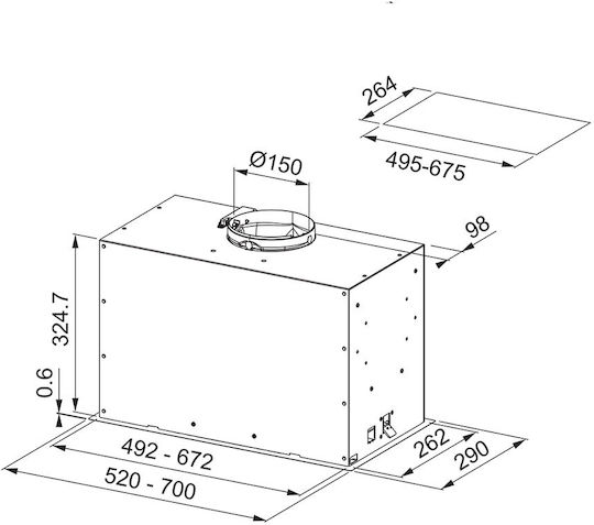 Franke New Box FBFE WH A52 Mecanism de Absorbție 52cm Alb