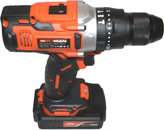 Fixman FIX-AP18-05 Schlagbohrmaschine Akkuschrauber Batterien 20V