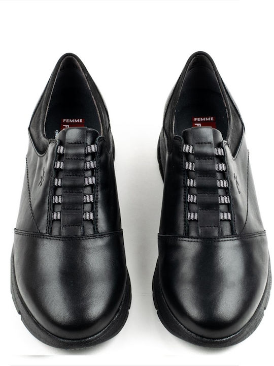 Women's Leather Moccasins Black
