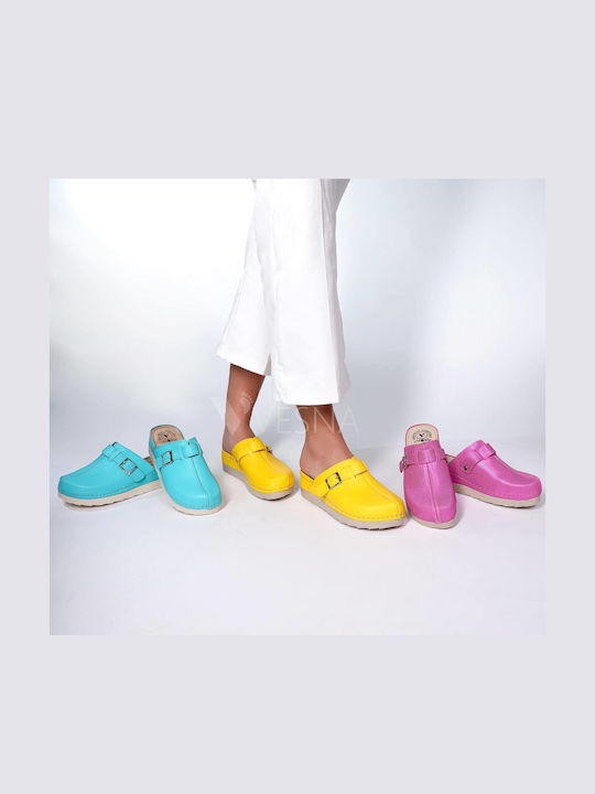 Vesna Damen Anatomisch Clogs Gelb