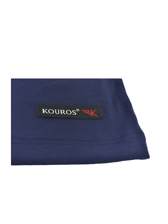 Kouros Herren Kurzarmshirt BLUE