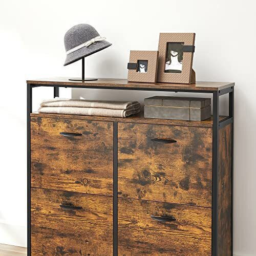 Holz Schuhschrank 98.3x30x95cm