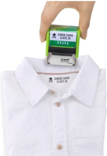 Trodat Self-Inking Text Stamp with Black Ink