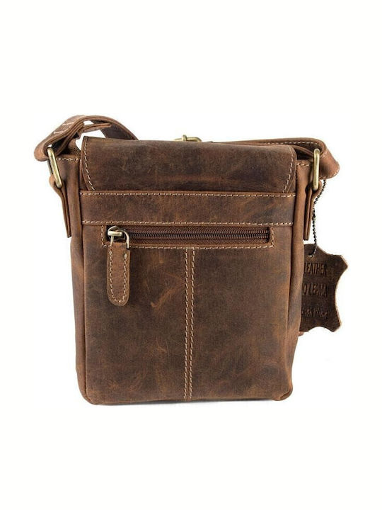 Leder Herren Schulter / Crossbody Braun Tasche
