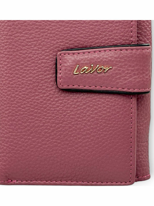 Small Leather Women's Wallet Classic with RFID dusty-pink