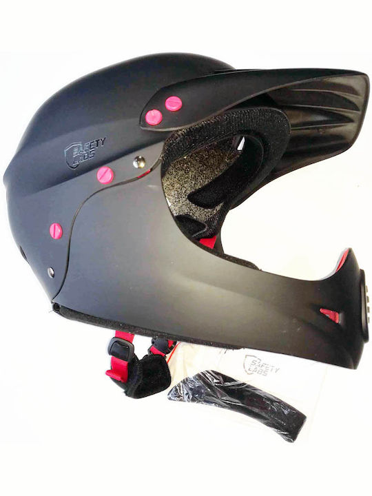 Safety Labs Față întreagă Cască de Bicicletă Coborâre Negru