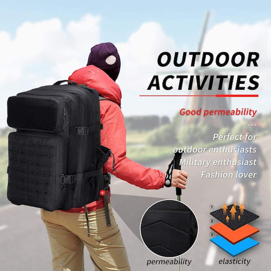 Heavy Duty Στρατιωτικό Σακίδιο Πλάτης Μπεζ 50lt