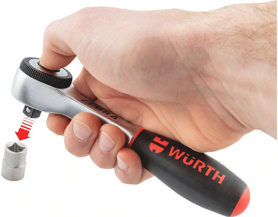 Wurth Καστάνια Zebra 52 Δοντιών με Καρέ 1/4" Μήκους 13.5εκ.