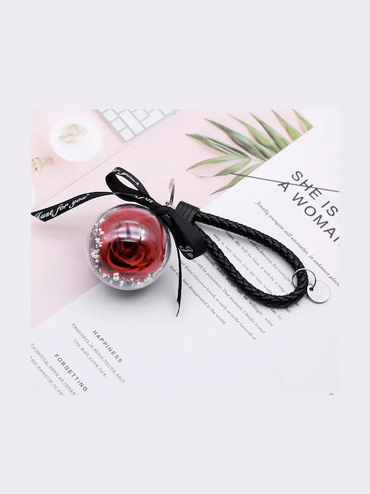 Αιώνιο Kόκκινο Τριαντάφυλλο Μαύρο Μπρελοκ Keychain Eternal Rose Molfs Αιώνιο Kόκκινο Τριαντάφυλλο Μαύρο Μπρελοκ Keychain Eternal Rose Molfs