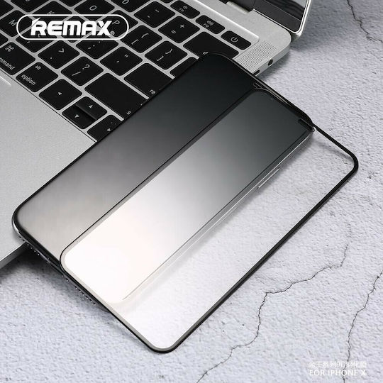 Remax Emperor Пълно лепило Закалено стъкло за цялото лице Черен (iPhone 11)
