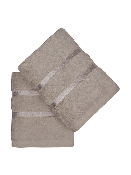 Mijolnir Bath Towels Set 2 pcs Dolce Light Brown Weight 560gsm