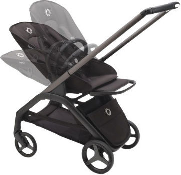 Bugaboo Dragonfly Complete Ρυθμιζόμενο Καρότσι Μωρού Kατάλληλο από 6+ Mηνών Midnight Black-Skyline Blue 7.9kg