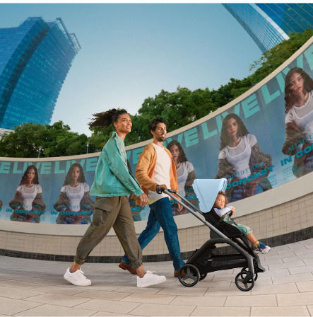 Bugaboo Dragonfly Complete Ρυθμιζόμενο Καρότσι Μωρού Kατάλληλο από 6+ Mηνών Midnight Black-Skyline Blue 7.9kg