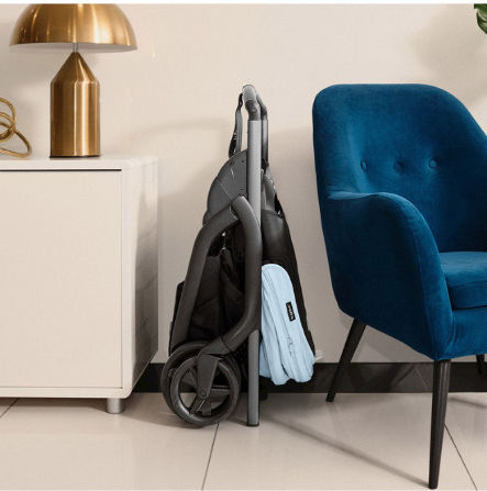 Bugaboo Dragonfly Complete Ρυθμιζόμενο Καρότσι Μωρού Kατάλληλο από 6+ Mηνών Midnight Black-Skyline Blue 7.9kg